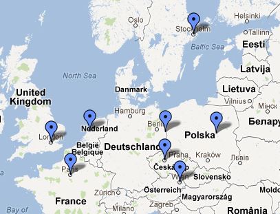 CloudFlare 欧洲数据中心分布图